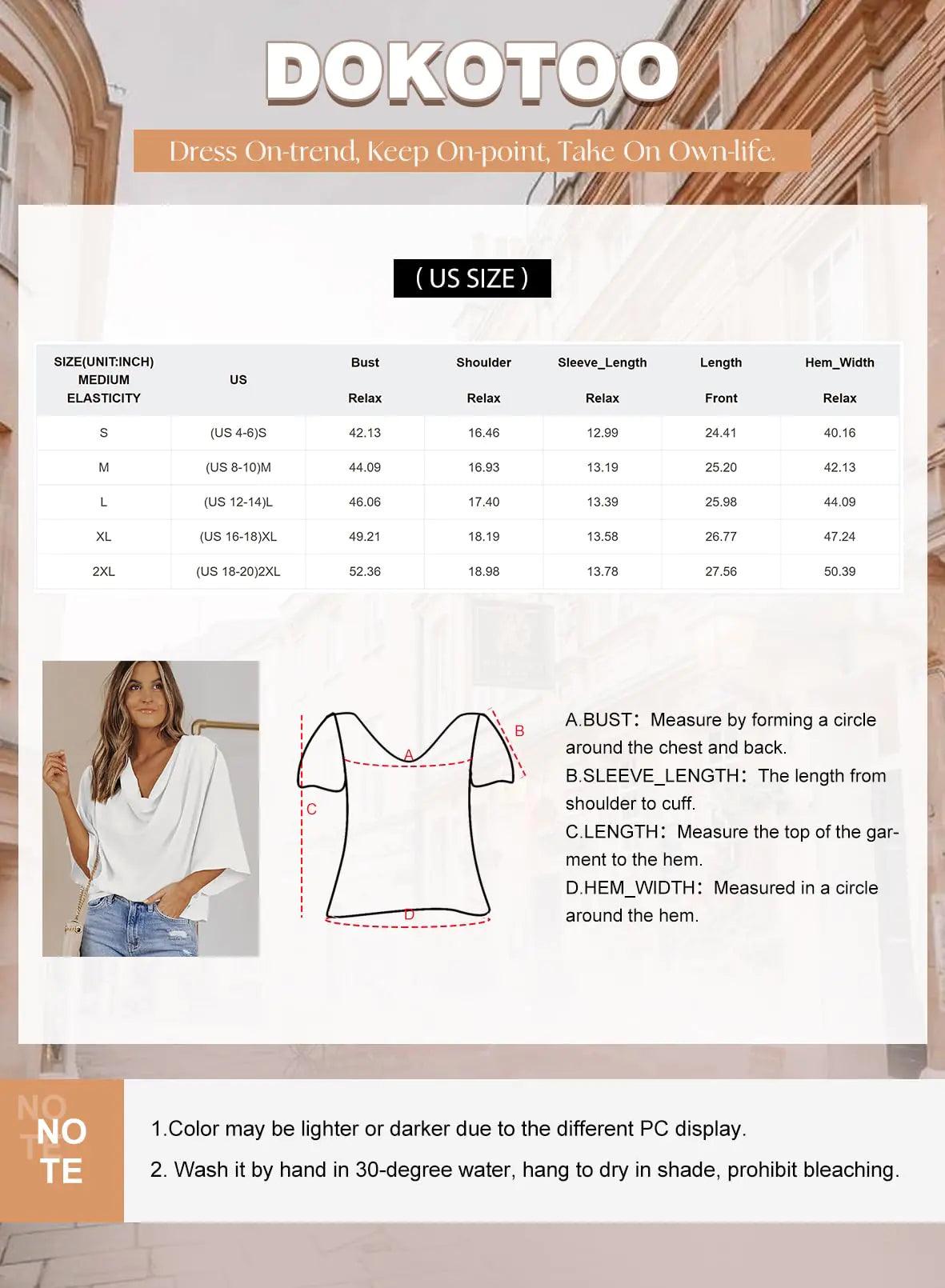 Dokotoo Womens Blouses and Tops Short Sleeve Chiffon Shirts and Tops Medium 9 a Red - Evallys.com # #