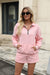 Casual Sweatshirt Suits Lapel Zipper Long Sleeve Top With Pocket And Elastic Shorts Fashion Loose Sports Set Outfits Womens Clothing - Evallys.com # #