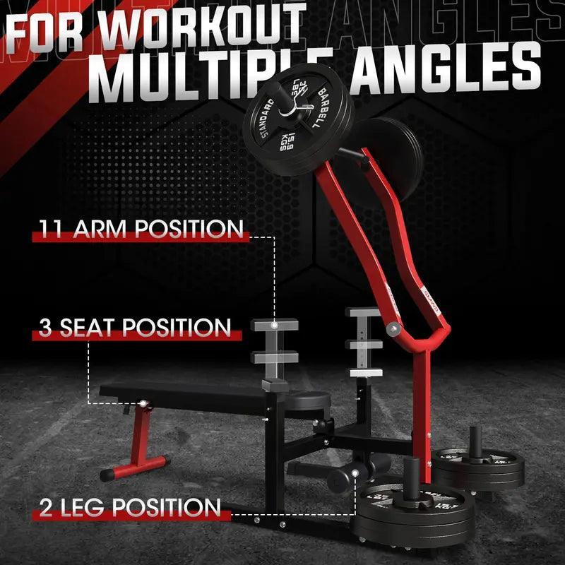 GMWD Chest Press Machine, 1050LBS Bench Press Machine with Independent Converging Arms, Adjustable Flat Incline Bench for Chest, AB Workouts, Shoulder Home Gym Equipment - Evallys.com # #