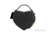 Coach Heart Small Black Crossgrain Leather Crossbody Handbag Purse - Evallys.com # #