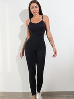 Womens Sexy Unitard One Piece Jumpsuit Spaghetti Strap Tummy Control Rompers Sleeveless Bodysuits Outfits - Evallys.com # #