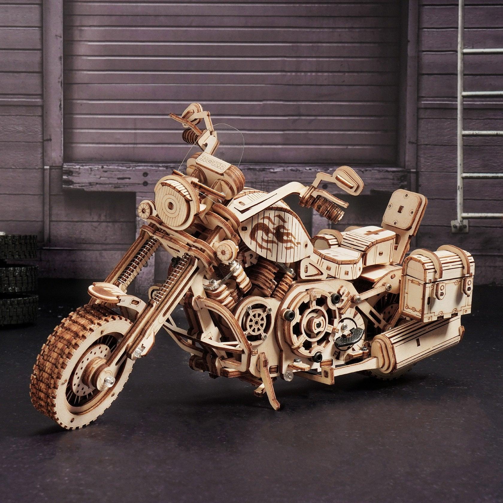 Robotime Rokr Cruiser Motorcycle DIY Wooden Model LK504 - Evallys.com # #