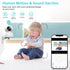 Baby Monitor -3K 5MP Video Baby Monitor with Camera and Audio - Baby Monitor Wifi Smartphone with Night Vision, Video Recording, App Control, Motion Detection/Tracking, 2-Way Audio - Evallys.com # #