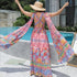 Women's Floral Style Large Hem Dress - Evallys.com # #