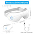 1Pc Eye Massager With Heat Music Air Pressure Vibration Massage Rechargeable For Men Women Elders Wireless Eye Mask - Evallys.com