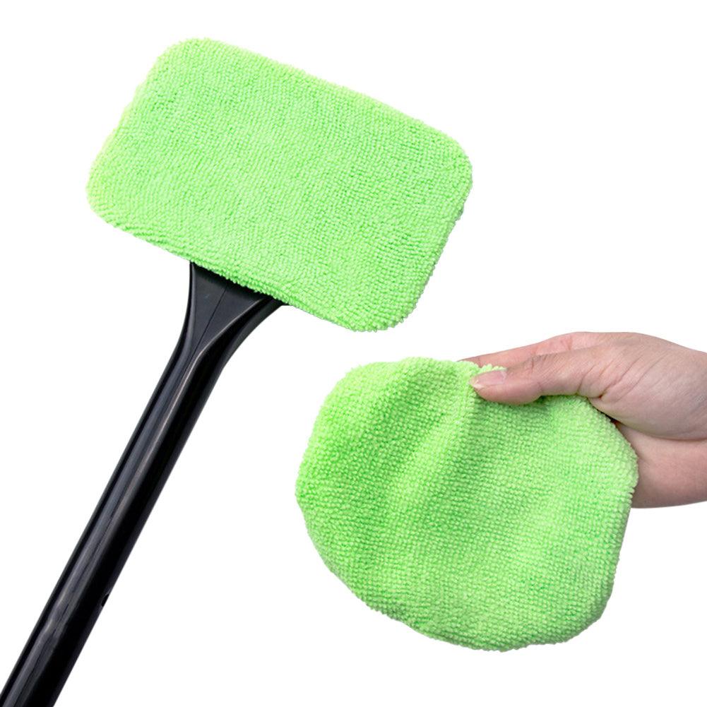 Car Window Cleaner Brush Kit Windshield Wiper Microfiber Wiper Cleaner Cleaning Brush Auto Cleaning Wash Tool With Long Handle - Evallys.com # #