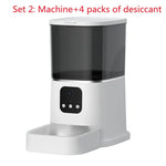 Pet Automatic Feeder Large Capacity Smart Voice Recorder APP Control Timer Feeding Cat Dog Food Dispenser With WiFi Pet Bowl - Evallys.com