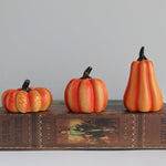 New Halloween Pumpkin Lantern Simulation Pumpkin LED Candle Lamp Resin Luminous Pumpkin - Evallys.com # #