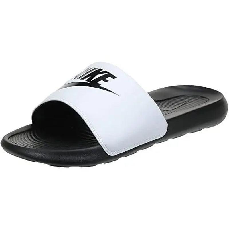 Men'S Nike Victori One Slide Black/White (CN9675 005) - Evallys.com # #