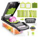 Donepart Vegetable Chopper 16 in 1 with Slicing Container 8 Blades Sink ABS and Stainless Steel Kitchen Accessories - Evallys.com # #