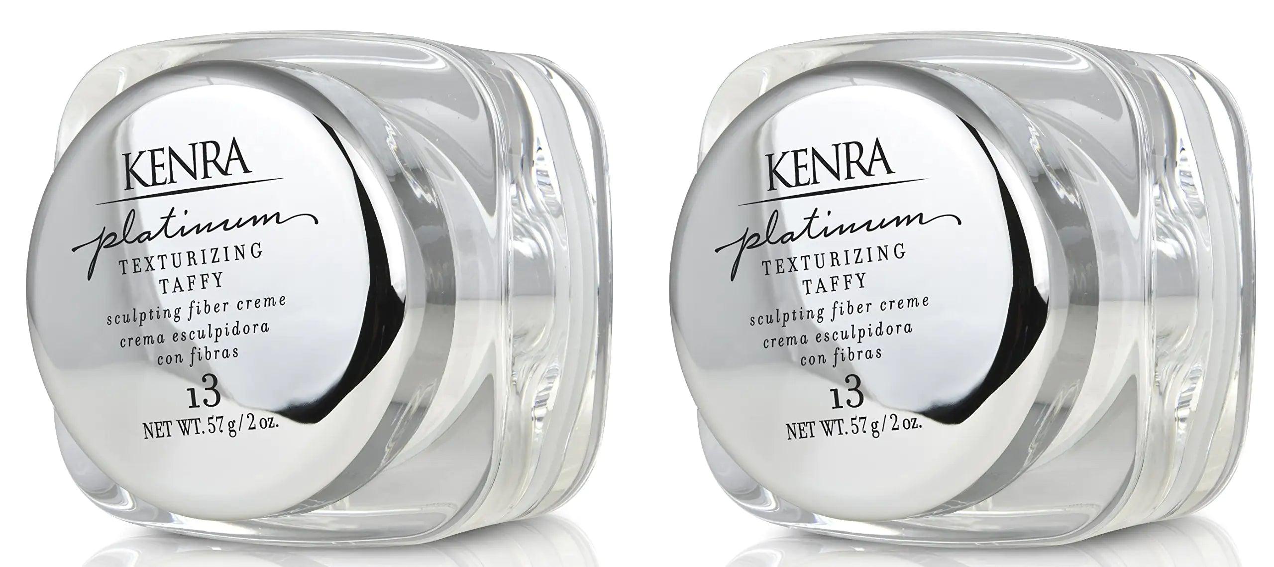 Kenra Platinum Texturizing Taffy 13 | Styling Fiber Crème | Medium Hold | Defines, Details, & Smooths Styles | Superior Control for Sculpting Short & Long Hairstyles | All Hair Types 2 Ounce (Pack of 2) - Evallys.com # #