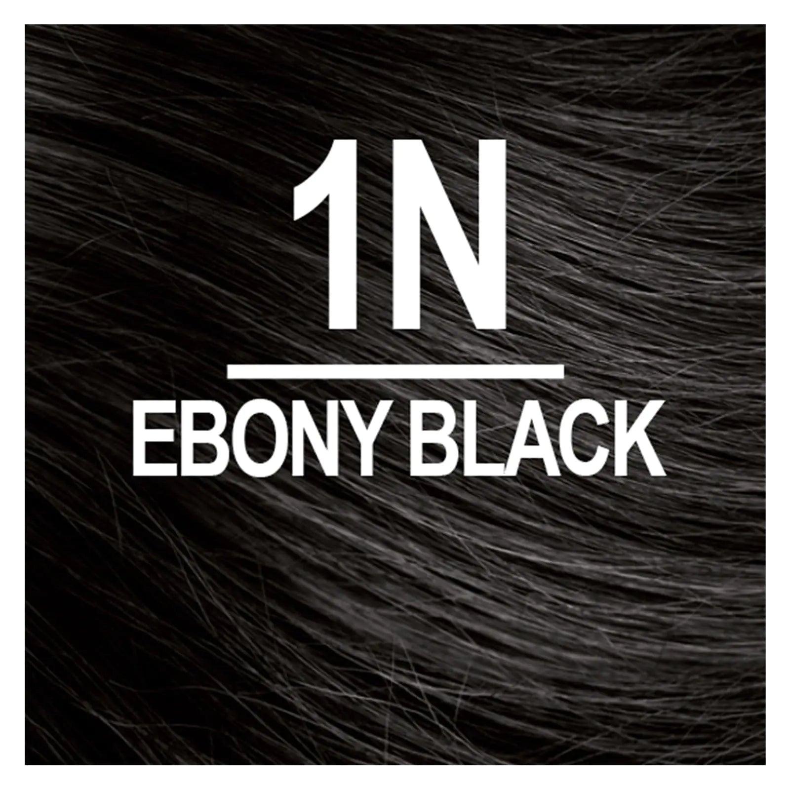 Naturtint Permanent Hair Color 1N Ebony Black (Pack of 6), Ammonia Free, Vegan, Cruelty Free, up to 100% Gray Coverage, Long Lasting Results - Evallys.com # #