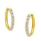 10KT Two-Toned Gold Diamond Hoop Earring (1/2 cttw, J-K Color, I2-I3 Clarity) - Evallys.com # #