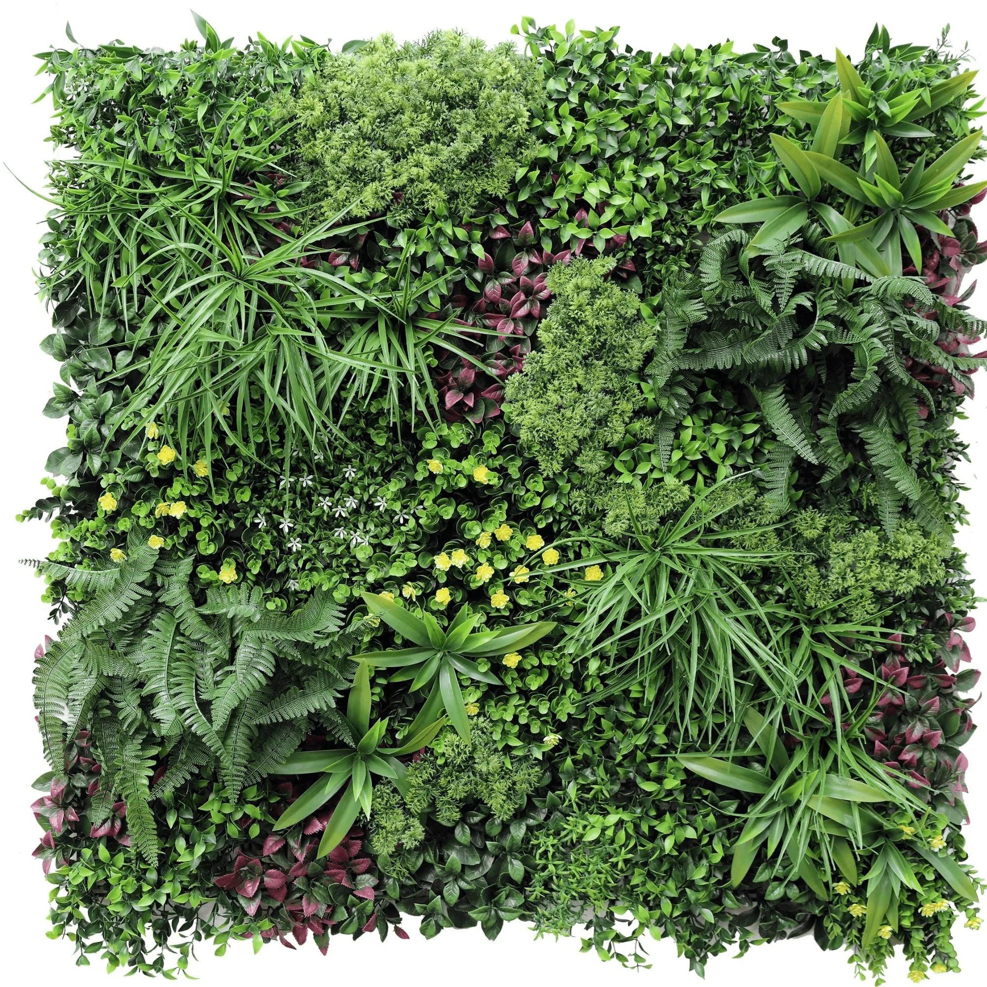 Country Fern Artificial Vertical Garden 40" x 40" 11SQ FT UV Resistant - Evallys.com