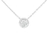 10K White Gold 1/4 Cttw Round-Cut Diamond Solitaire Chakra Style 18" Pendant Necklace (J-K Color, I1-I2 Clarity) - Evallys.com # #