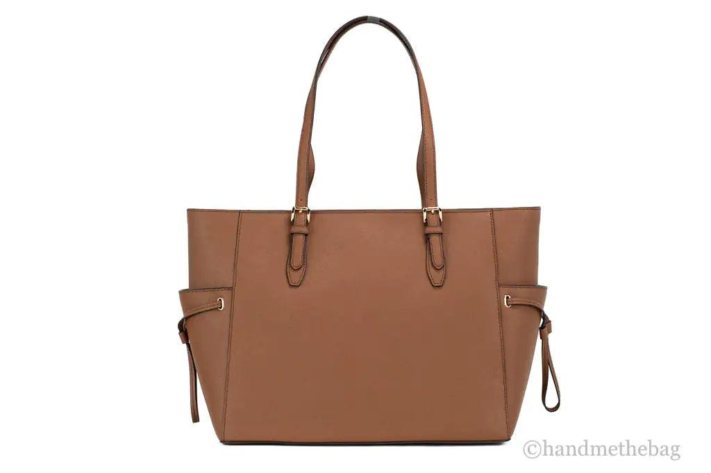 Michael Kors Gilly Large Luggage Saffiano Leather Travel Drawstring Tote Handbag - Evallys.com # #