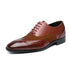 British Men's Low-top Lace-up Pointed Leather Shoes - Evallys.com # #