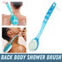 Back Body Shower BrushLong Handle Exfoliating Skin Spa Bath Soft Scrubber Clean - Evallys.com # #