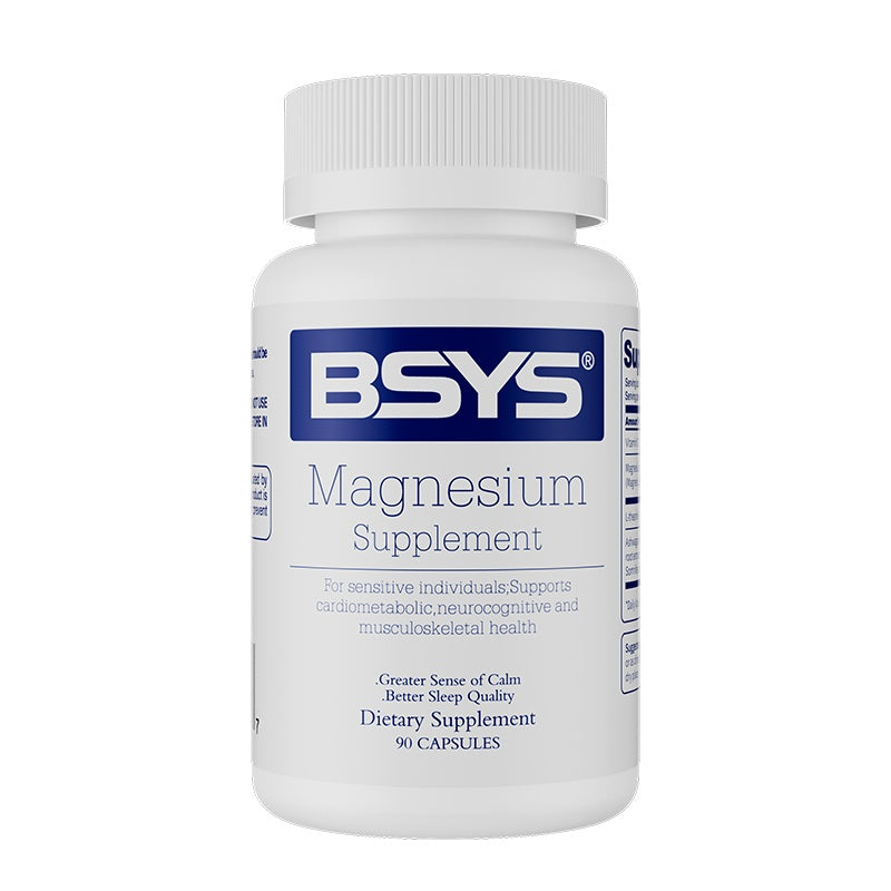 Magnesium Sleep Supplement – Anxiety, Muscle & Heart Support Capsules