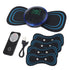 Mini Neck Massager, Lymphatic Drainage Massager, Portable Mini Back Massage Device For Neck Shoulder Back Waist, Remote Control With 8 Modes 19 Levels Adjustable & 5pcs Massage Stickers - Evallys.com # #