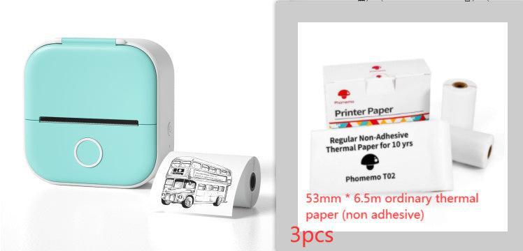 Portable Mini Thermal Label Printer Home Photo Printer Student Wrong Question Printer Bluetooth Mini Label Printer Price Tag - Evallys.com # #
