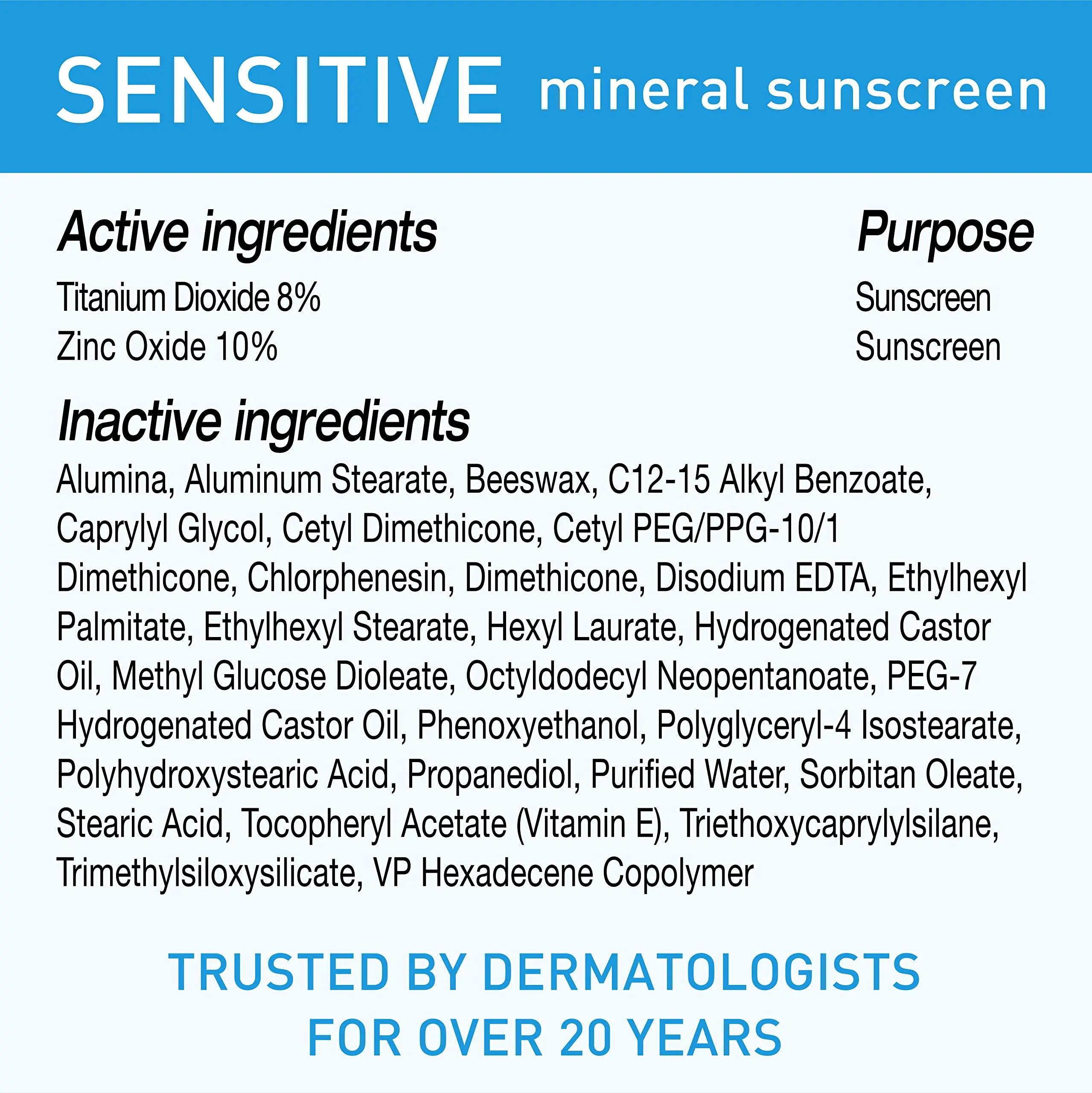 BLUE LIZARD Sensitive Mineral Sunscreen with Zinc Oxide 50+ Water Resistant UVAUVB Protection with Smart Cap Technology Fragrance Free, Sensitve, SPF 50 - - Tube, Unscented, 5 Fl Oz 5 Fl Oz (Pack of 1) - Evallys.com # #