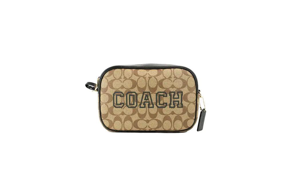 Coach Jamie Medium Varsity Signature Amazon Green Camera Crossbody - Evallys.com # #