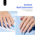 Beetles Gel Nail Kit Easy Nail Extension Set,500Pcs Pre Shaped Clear Extra Short Almond Gel Nail Tips with 5 in 1 Mutipurpose Nail Glue,Base Uv Led Nail Lamp for Nail Art Women Gift 1-2-Extra Short Almond 500PCS(clear kit) - Evallys.com # #