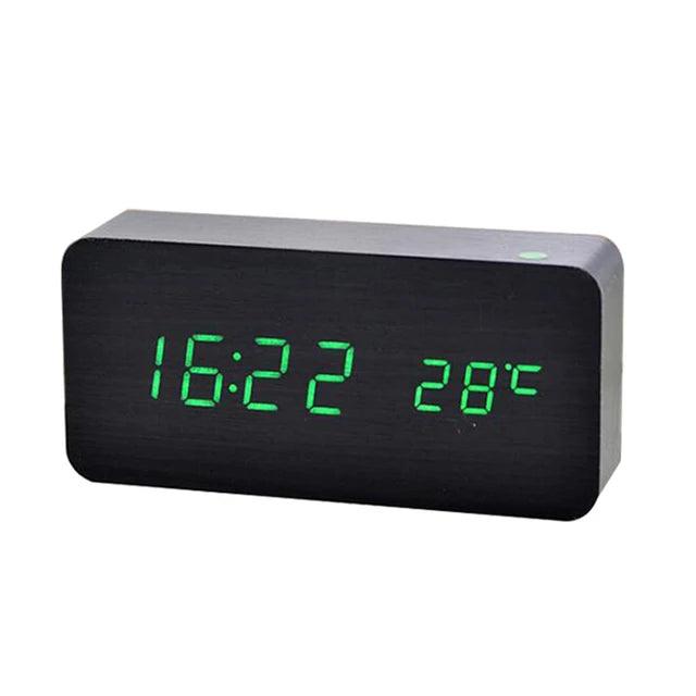 Wooden Digital Alarm Clock - Evallys.com # #