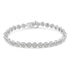 .925 Sterling Silver 1-1/3 Cttw Diamond 7" Open Circle Wheel Link Tennis Bracelet (I-J Color, I2-I3 Clarity) - Evallys.com # #