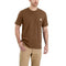 Carhartt Men's Relaxed Fit Heavyweight Short-Sleeve Pocket T-Shirt 3X-Large Tall Oiled Walnut Heather - Evallys.com # #