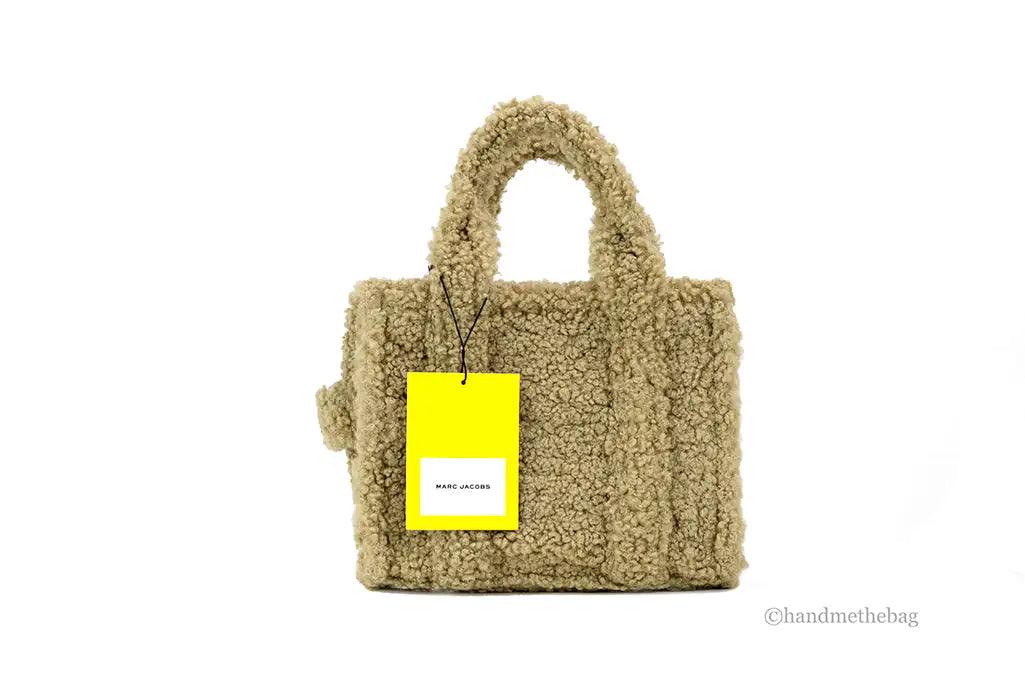 Marc Jacobs The Teddy Mini Beige Sherpa Tote Bag - Evallys.com # #