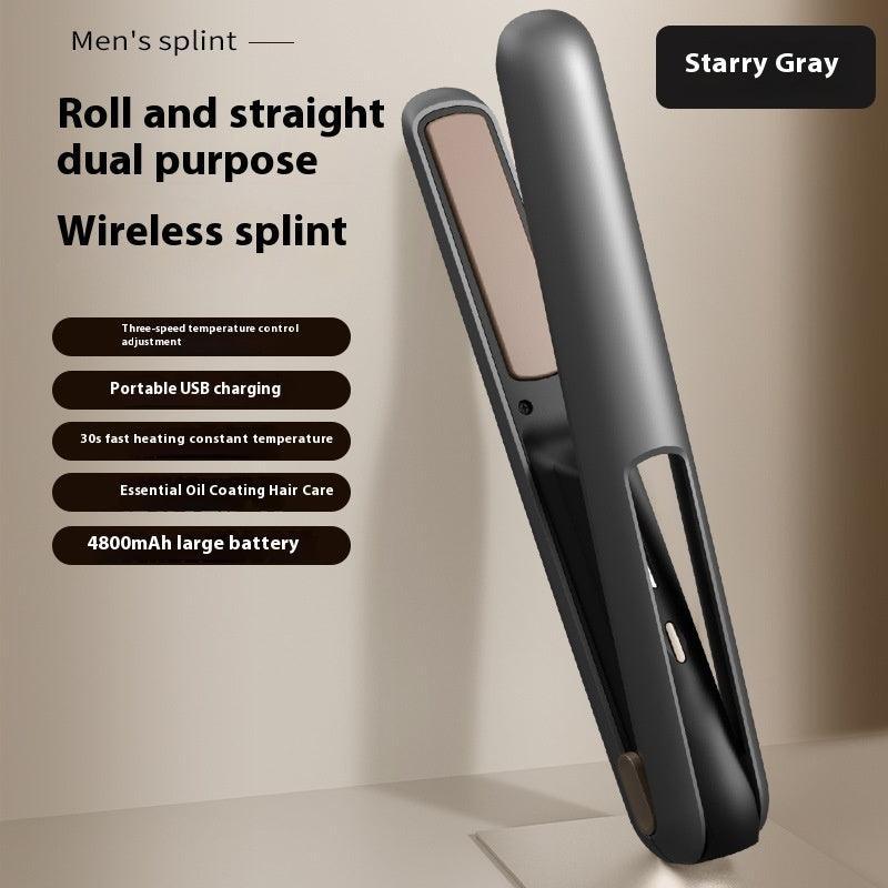 Wireless USB Charging Hair Straighteners Volume Straight Two-in-one - Evallys.com # #