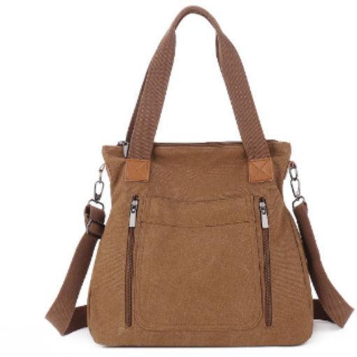 Women Totes All-match Portable Large-capacity Female Canvas Bag Female Casual Shoulder Bags - Evallys.com # #