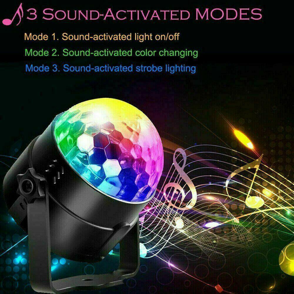 Disco Party Lights Strobe LED DJ Ball Sound Activated Bulb Dance Lamp Decoration - Evallys.com # #