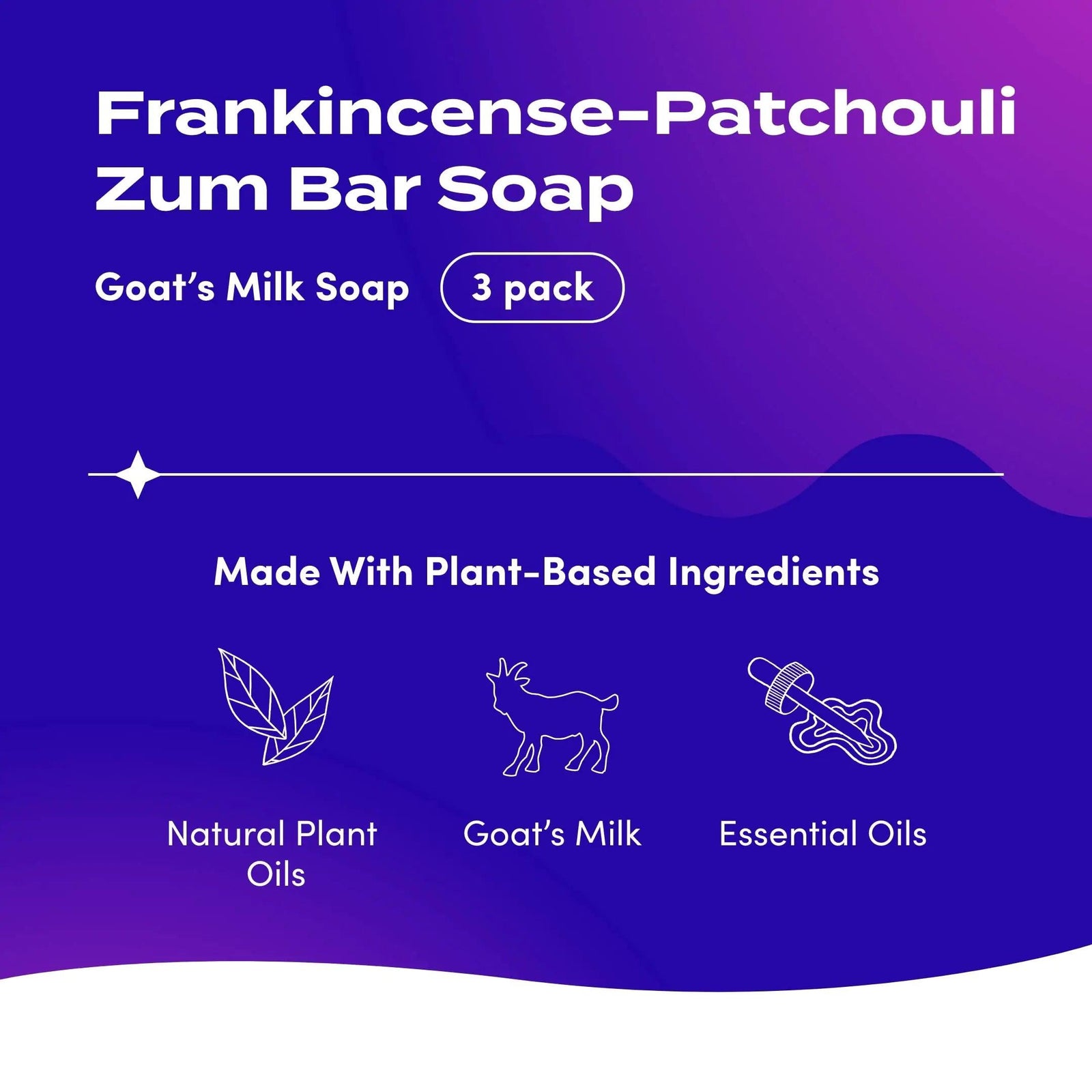 Zum Bar Goat's Milk Soap - Earth and Sea Blends - Frankincense and Myrrh, Sea Salt, Patchouli-Orange, Cedar - 3 oz (4 Pack) Frankincense Myrrh Sea Salt Patchouli-Orange Cedar 3 Ounce (Pack of 4) - Evallys.com # #