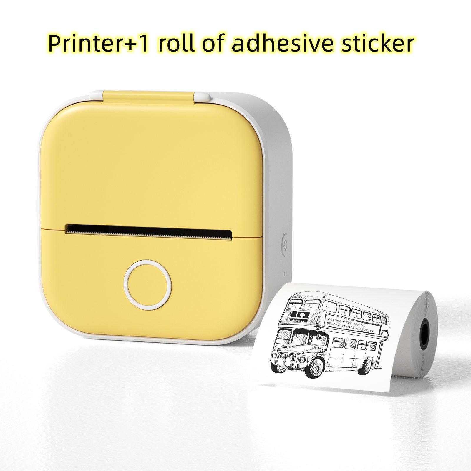 Portable Mini Thermal Label Printer Home Photo Printer Student Wrong Question Printer Bluetooth Mini Label Printer Price Tag - Evallys.com