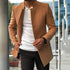 Men's Slim Coat Fashion Single-breasted Solid Color Business Jackets Fall And Winter Tops Outwear Clothing - Evallys.com # #