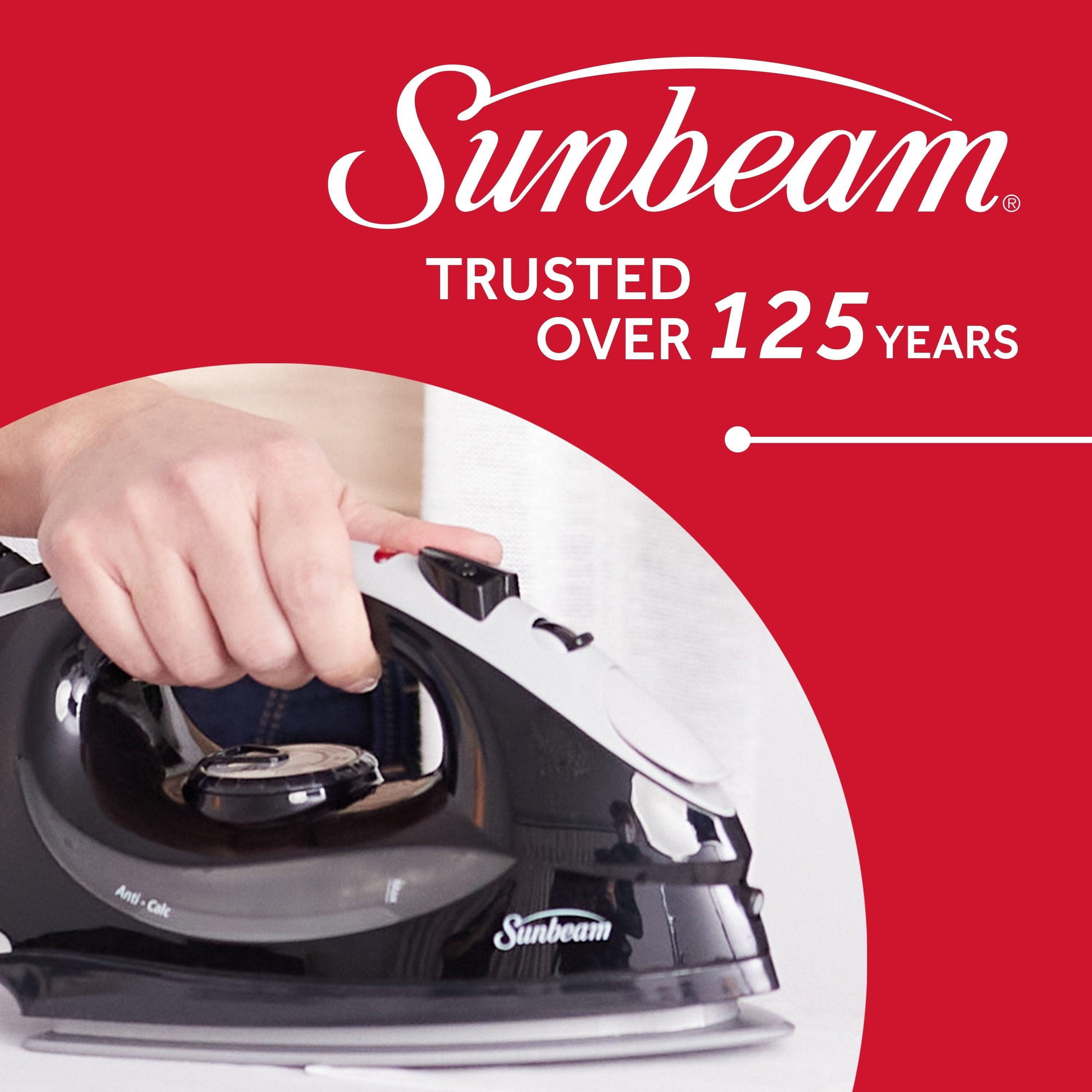 Sunbeam 1200W Classic Steam Iron with Shot of Steam Feature, Black and Grey Finish - Evallys.com # #