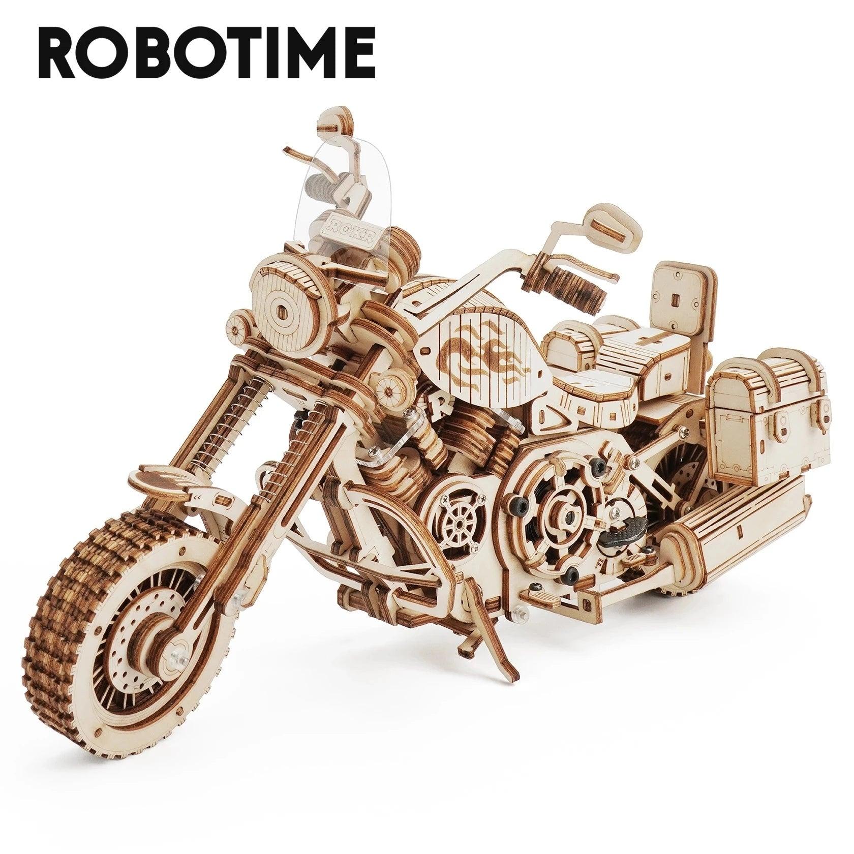 Robotime Rokr Cruiser Motorcycle DIY Wooden Model LK504 - Evallys.com # #