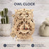 Robotime Rokr Creative DIY Toys 3D Owl Wooden Clock Building Block Kits For Children Christmas Gifts Home Decoration LK503 - Evallys.com # #