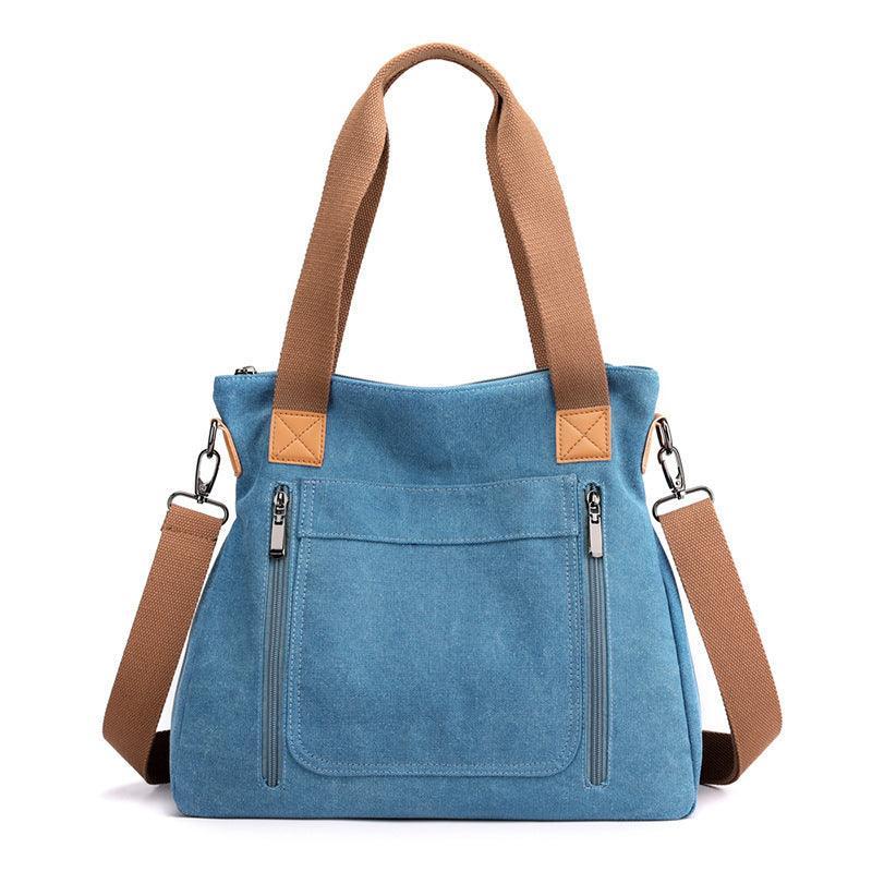 Women Totes All-match Portable Large-capacity Female Canvas Bag Female Casual Shoulder Bags - Evallys.com # #