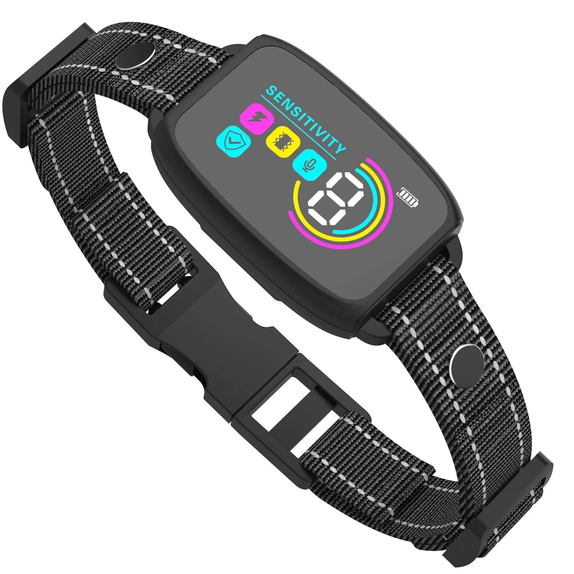 Smart Automatic Anti Barking Dog Collar Rechargeable Bark Stopper Stop Barking HD Digital Display IP67 Waterproof Collar For Dogs Pet Products - Evallys.com