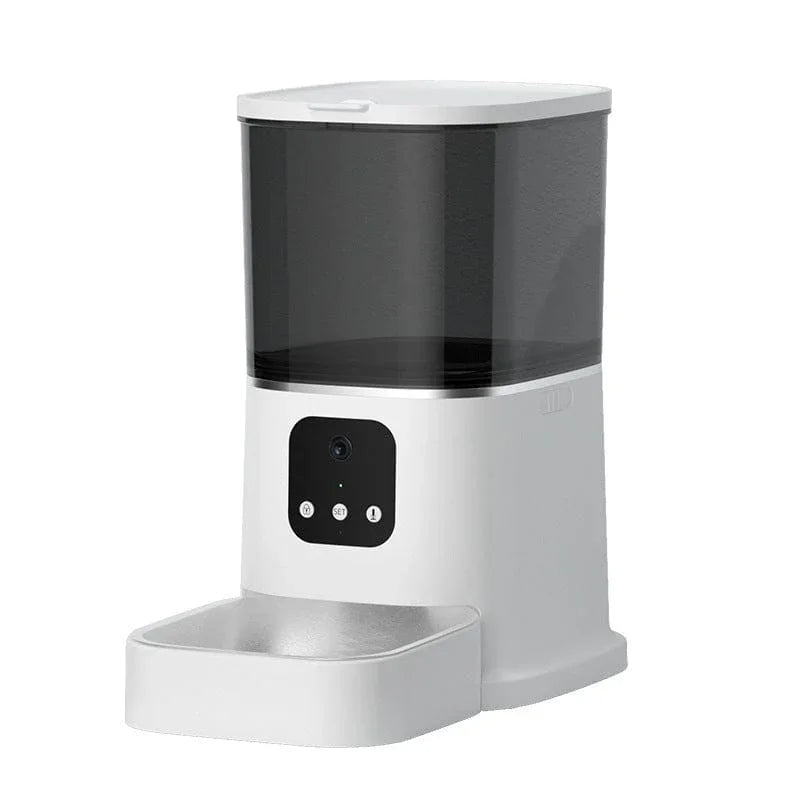 Pet Automatic Feeder Large Capacity Smart Voice Recorder APP Control Timer Feeding Cat Dog Food Dispenser With WiFi Pet Bowl - Evallys.com