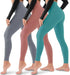 3 Pack Leggings for Women-No See-Through High Waisted Tummy Control Yoga Pants Workout Running Legging Assorted23 Large-X-Large - Evallys.com