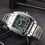 Men's 3-pin Quartz Square All-steel Watch - Evallys.com # #