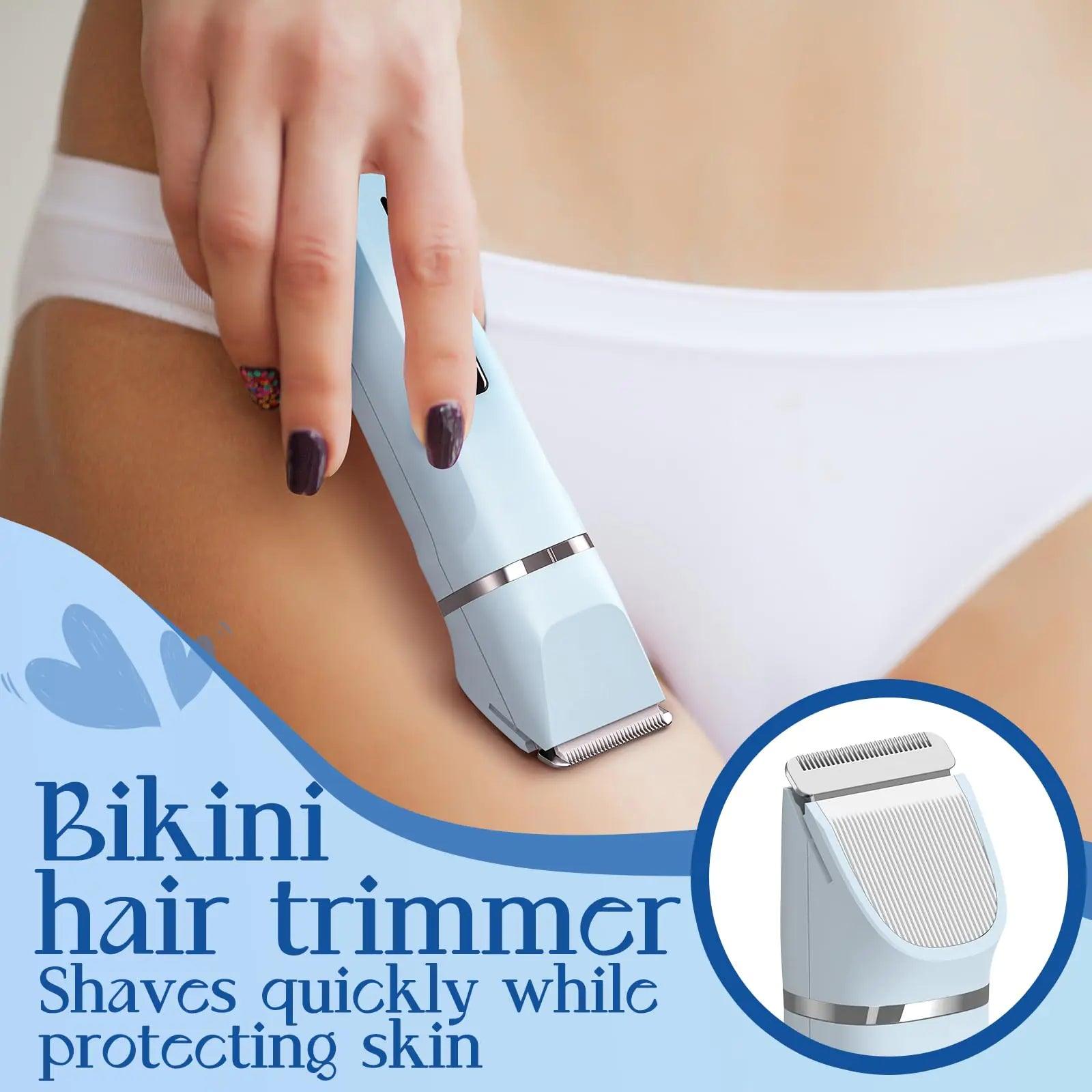 Electric Shaver for Women - Body Hair Trimmer Shaver for Women's Grooming, Wet & Dry Use Groomer, Dusk Razor for Women, Ladies Electric Razors for Legs, Female Trimmer for Private Area, Blue - Evallys.com # #