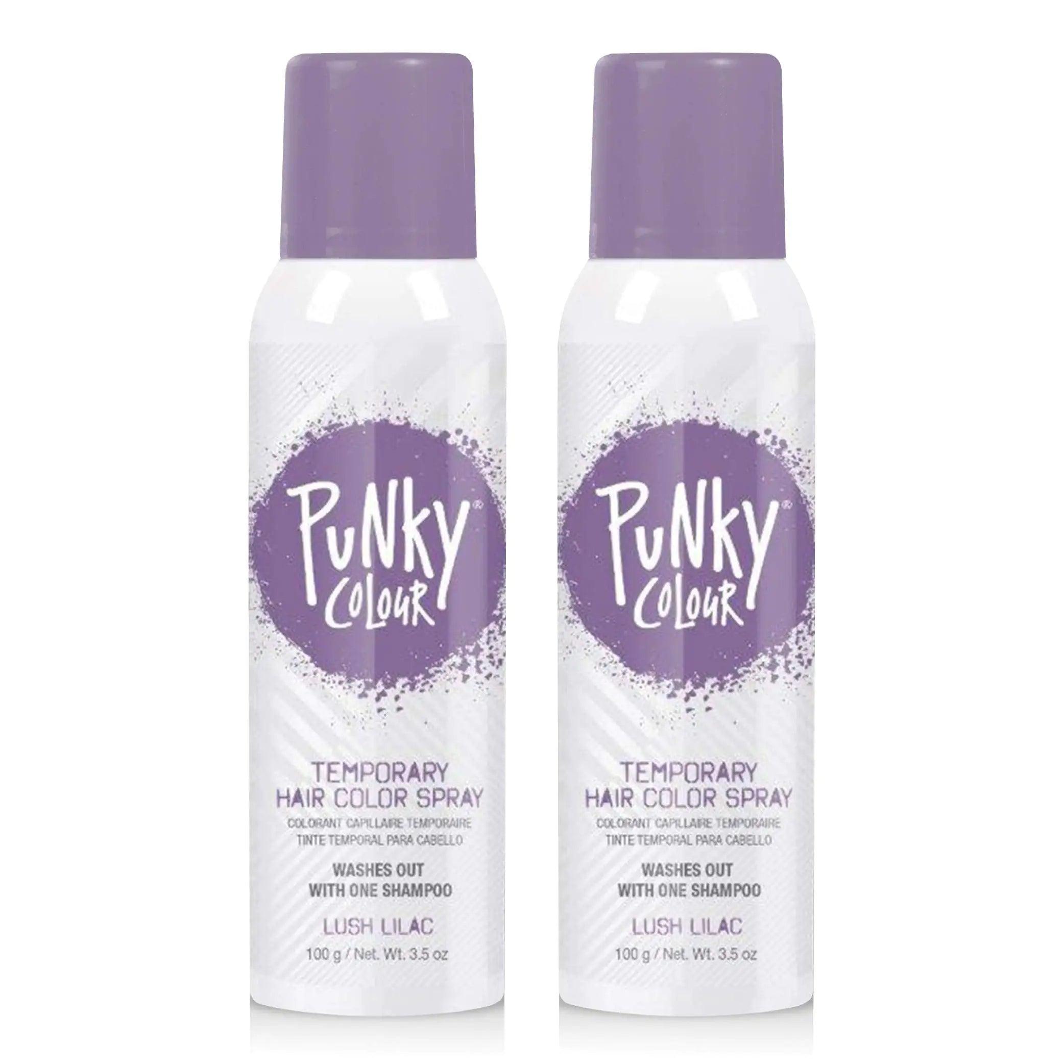 Punky Pastel Temporary Hair Color Spray, Lush Lilac, 3.5 oz, 2-Pack 3.5 Fl Oz (Pack of 2) - Evallys.com # #