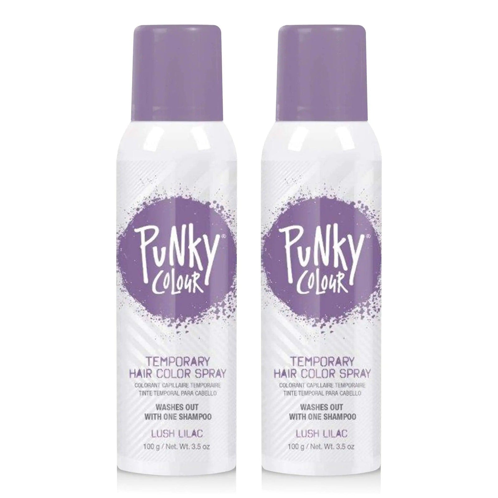 Punky Pastel Temporary Hair Color Spray, Lush Lilac, 3.5 oz, 2-Pack 3.5 Fl Oz (Pack of 2) - Evallys.com # #