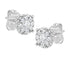 .925 Sterling Silver 1/2 cttw Lab Grown Diamond Composite Earring (F-G Color, VS2-SI1 Clarity) - Evallys.com # #